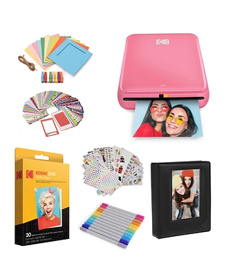 Kodak Step Instant Photo Printer 2x3" Starter Bundle with Bluetooth & More