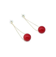 Sohi Women's Ball Drop Earrings