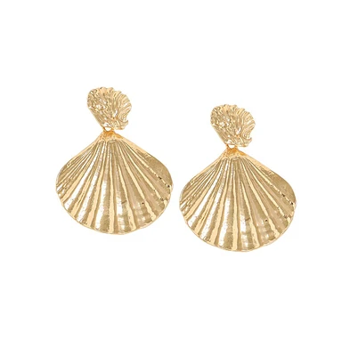 Sohi Women's Shell Drop Earrings
