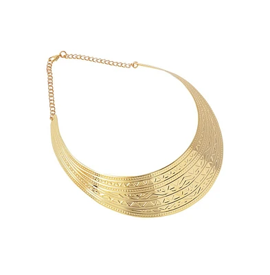 Sohi Women's Textured Statement Necklace