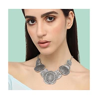 Sohi Women's Textured Statement Necklace