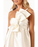 Petal and Pup Women's Ellah Bow Front Mini Dress