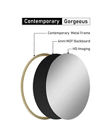 Streamdale Furniture Metal Round Wall Mirror 0003