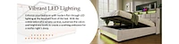 Hydraulic Storage Full Size Platform Bed with Led & Usb