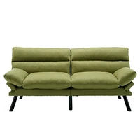 Streamdale Furniture Velvet Sofa, Accent Sofa Loveseat Sofa With Metal Feet