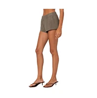 Edikted Women's Harleigh Linen Look Shorts