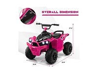 Slickblue 12V Kids Ride On Atv with High/Low Speed and Comfortable Seat