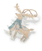 Holiday Lane Northern Lights Deer with Blue Scarf Ornament, Created for Macy's