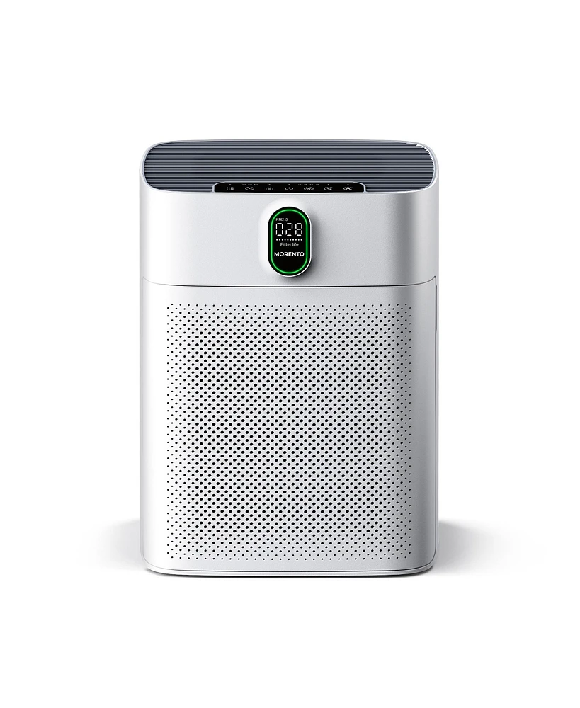 Morento HY4866 Hepa Air Purifier for Home Large Room up to 1076 Sq Ft with Pm 2.5 Display Air Quality Sensor, White