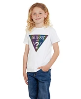 Guess Big Boys Short Sleeve Iridescent Logo T-shirt