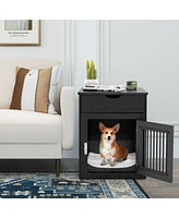 Slickblue 2-In-1 Dog House with Drawer and Wired Wireless Charging