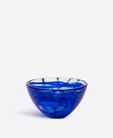 Kosta Boda 6.3" Contrast Blue Decor Bowl