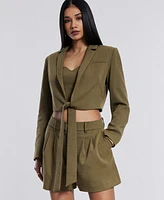 Bcbg New York Women's Cropped Wrap Jacket