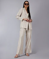 Bcbg New York Women's Striped Wide-Leg Pants