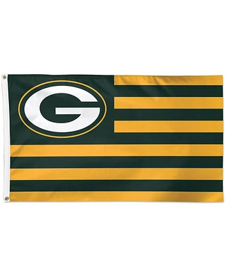 WinCraft Bay Packers 3' x 5' Americana Stars Stripes Deluxe Flag