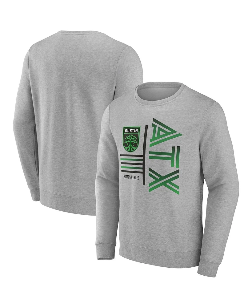 Fanatics Men's Steel Austin Fc Fleece Pullover Sweatshirt