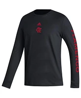 Adidas Men's Cr Flamengo Team Crest Long Sleeve T-Shirt