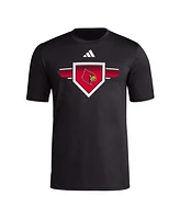 Adidas Men's Louisville Cardinals 2023/24 Aeroready Homeland Plate Pregame T-Shirt