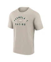 Fanatics Men's Tan Formula 1 Clubhouse T-Shirt