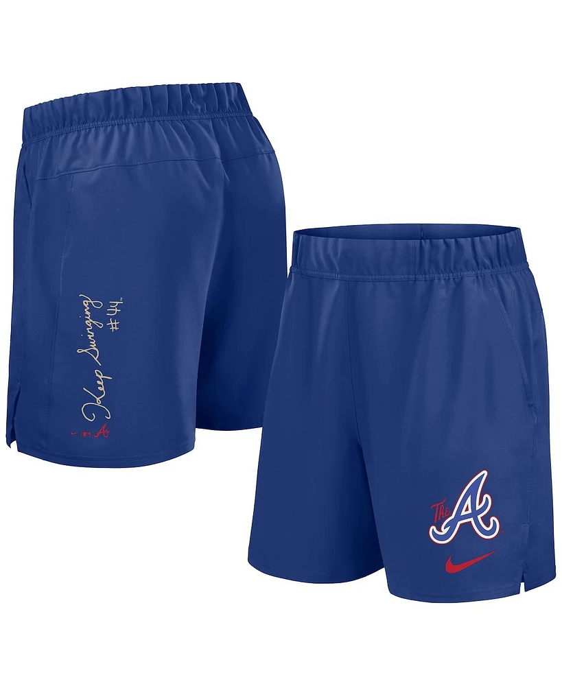 Nike Men's Royal Atlanta Braves 2024 City Connect Woven Victory Performance Shorts