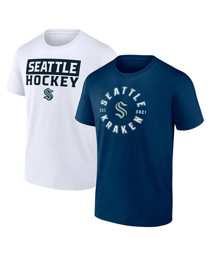 Fanatics Men's Seattle Kraken Serve Combo Pack T-Shirt