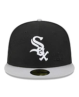 New Era Men's Black/Gray Chicago White Sox Multi Logo 59FIFTY Fitted Hat