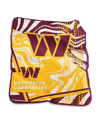 Logo Brands Washington Commanders 50" x 60" Swirl Raschel Throw Blanket