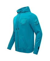 Pro Standard Men's Aqua Miami Dolphins Triple Tonal Full-Zip Hoodie