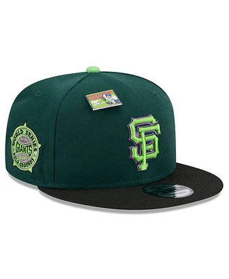 New Era Men's Green/Black San Francisco Giants Sour Apple Big League Chew Flavor Pack 9FIFTY Snapback Hat