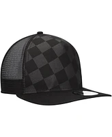 New Era Men's Black Dallas Cowboys Check Mate 9FIFTY Trucker Snapback Hat