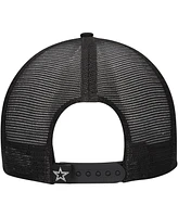 New Era Men's Black Dallas Cowboys Check Mate 9FIFTY Trucker Snapback Hat