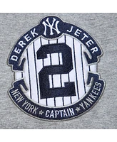 Mitchell & Ness Men's Derek Jeter Heather Gray New York Yankees Cooperstown Collection Legends T-Shirt