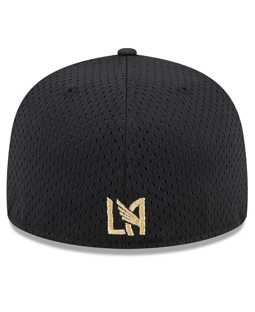 New Era Men's Black Lafc Throwback Mesh 59FIFTY Fitted Hat