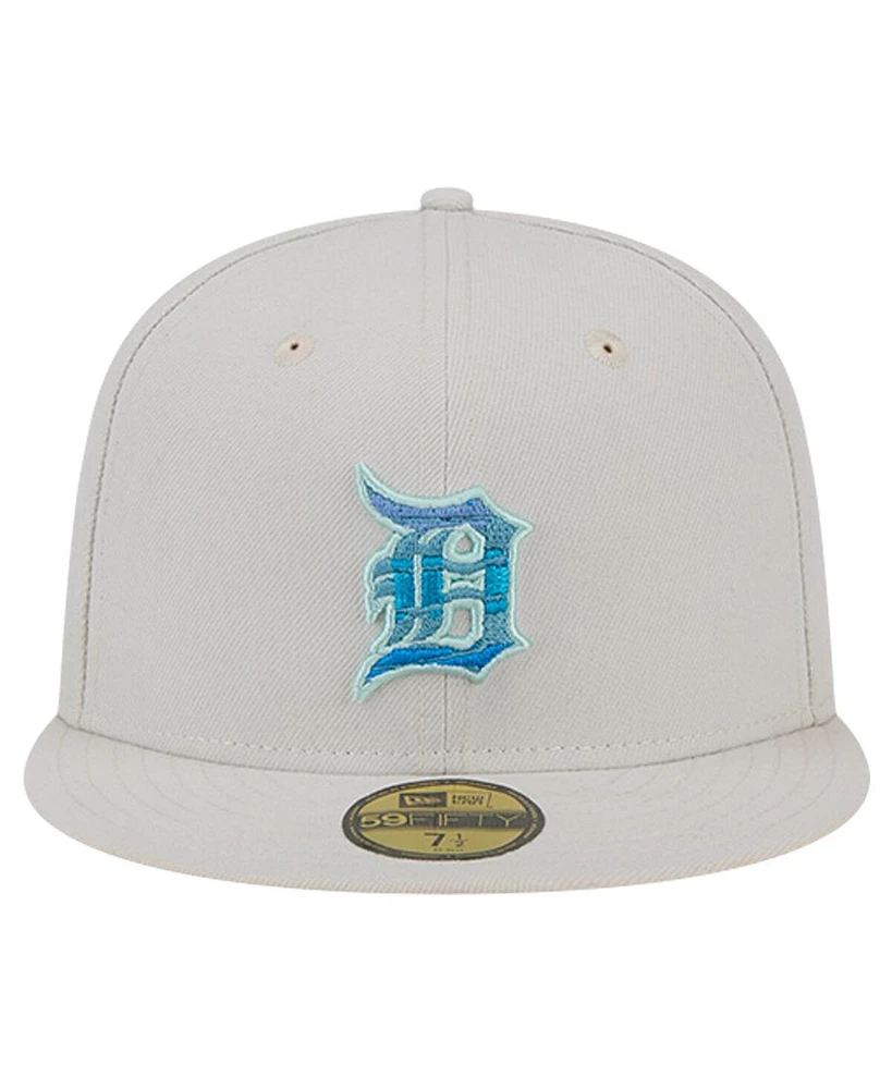 New Era Men's Khaki Detroit Tigers Stone Mist 59FIFTY Fitted Hat