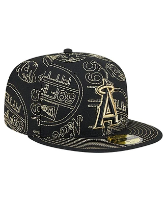 New Era Men's Los Angeles Angels 59FIFTY Day Allover Fitted Hat