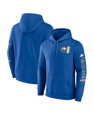 Fanatics Men's Royal Buffalo Sabres Revolution Pullover Hoodie