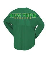 Fanatics Women's Kelly New York Rangers St. Patrick's Day Spirit Jersey T-Shirt