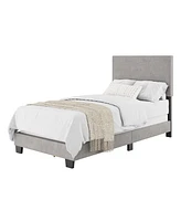 Amber & Emily Upholstered Modern Twin Bed