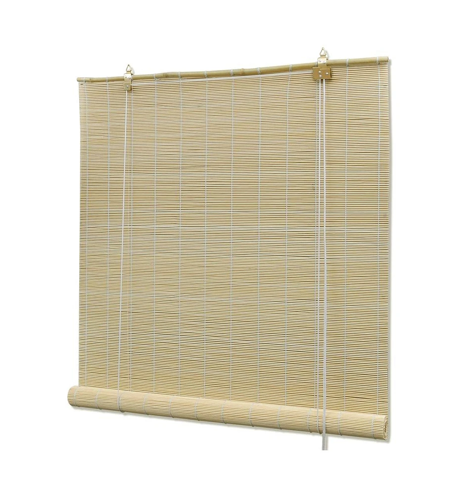 vidaXL Roller Blind Bamboo 55.1"x86.6" Natural