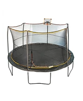 JumpKing 14ft Trampoline with Basketball Hoop and Ball