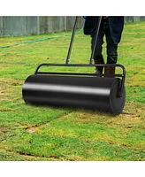 Inolait 36 x 12 Inch Tow Lawn Roller Water Filled Metal Push Roller