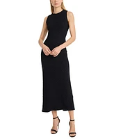 Donna Morgan Women's Textured Open-Back Sleeveless Dress