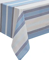 Izod Breakers Stripe Water-Resistant Indoor and Outdoor Tablecloth