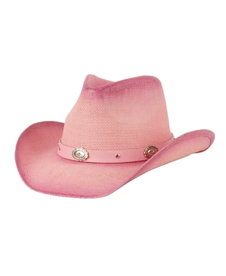 Angela & William Pink Tie-Dye Cowboy Hat