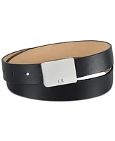 Calvin Klein Men's Logo Plaque Belt