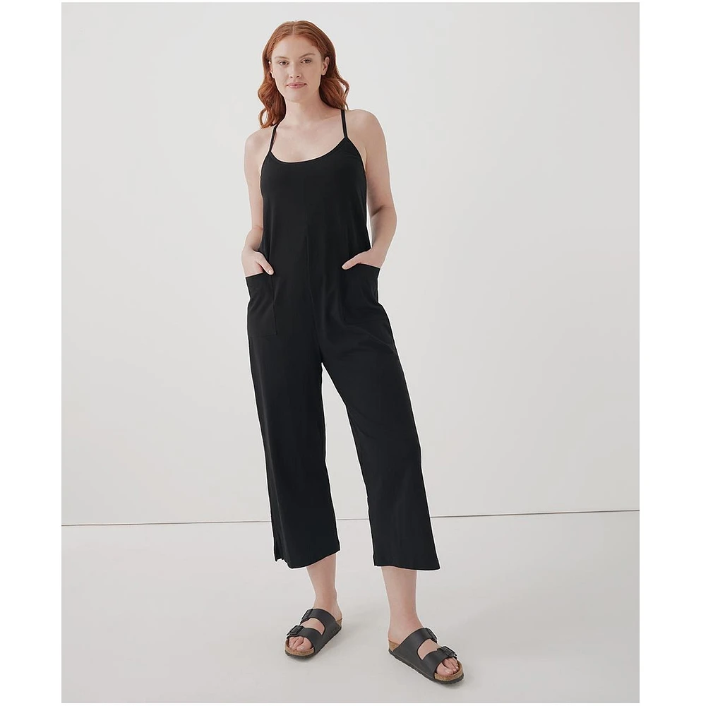 Pact Plus Cotton Cool Stretch Lounge Jumpsuit