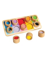 Bigjigs Toys Wooden Rainbow Sensory Board