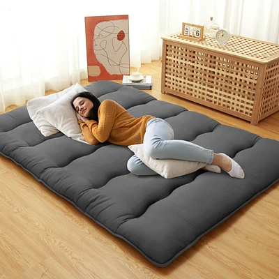 Caromio Full Futon Mattress Floor Pad Portable Dorm Sleeping Pad, 54"x 80"