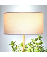 Brightech Quinn 60" Led Floor Lamp with Fabric Drum Shade