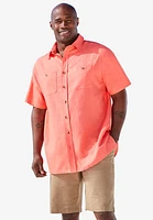 KingSize Big & Tall Short-Sleeve Linen Shirt